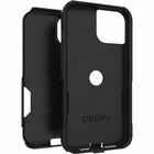 OtterBox Commuter Case for iPhone 14, 13 - Black-Synthetic rubber slipcover and polycarbonate shell