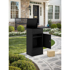 Ceha Canada Large Parcel Drop Box - 21" W x 16" D x 41" H - Black-6