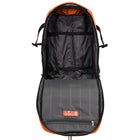 Tucci Italy Scorre 4-Piece Softside Spinner Luggage Set - Orange-Large front and side pockets provide convenient storage for travel documents and frequently used items