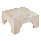 Modway Valen Indoor/Outdoor Patio Arched Concrete Coffee Table - Honey Onyx-8