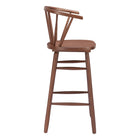 Zuo Stenger Barstool - Walnut - Set of 2-3 year limited warranty