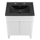 Modway Render 24" Bathroom Vanity - White/Black-8
