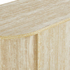 Modway Overture 63" Oval Faux Travertine Sideboard - Travertine-9