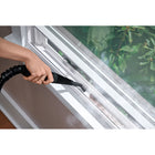 Dirt Devil WD21000CA 7-in-1 Handheld Steamer - Black/Red-Accessories include crevice tool, glass squeegee, grout brush, grout tool, nylon scrub brush, scrape tool, extension hose, garment steam tool, and measuring cup
