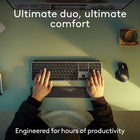 Logitech MX Keys S Combo for Mac - Wireless Keyboard & Mouse with Palm Rest, Backlit Keyboard, Fast Scroll - Space Grey-Designed For Mac: This Bluetooth keyboard and mouse combo is fully compatible with Apple MacBook Pro, MacBook Air, iMac, and iPad models