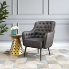 Zuo Tasmania Accent Chair - Vintage Black-Chair Weight Capacity: Supports up to 330 lb