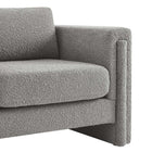Modway Visible Boucle Fabric Armchair - Light Grey-8