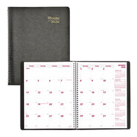 Brownline 2026 16-Month Essential Monthly Planner - 11" x 8-1/2" - Black - English-16-Month: September 2025 to December 2026
