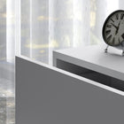 HOMCOM Nightstand with Charging Station and LED Light - White-Colour: White 