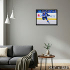 Jordan Kyrou St. Louis Blues - Framed Canvas - 31" x 22"-Ready to hang - arrives fully assembled