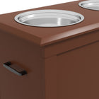 PawHut Elevated Large Dog Bowls with Storage - Brown-A raised dog food bowl can reduce the strain on dogs' neck, back and joints 