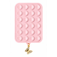 Snug SnugMug Charm Magnetic Suction Mount with Butterfly Charm - Blush Pink-Hands free mounting for photos, videos, and video calls