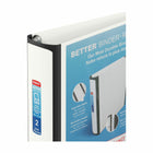 Staples Better Binder - 2" - White-Framed clear window makes these ideal for use as presentation binders