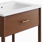 Modway Zaire 24" Bathroom Vanity - Walnut/White-Assembly Required