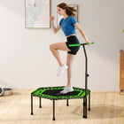 Soozier 45" Rebounder Trampoline for Adults with 3-Level Adjustable Handle-Built with a steel frame that supports up to 264 lb for confident jumping 