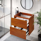 Modway Scenic 24" Wall-Mount Bathroom Vanity Cabinet - Cherry/Walnut-Drywall Friendly Mounting Cleat