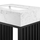Modway Gridiron 24" Bathroom Vanity - White/Black-Fixtures Not Included