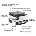 HP OfficeJet Pro 9125 All-in-One Printer - White-Fast printing with duplex ADF and HP Wolf Security to help protect sensitive data