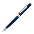 A.T. Cross Coventry Blue Lacquer Ballpoint Pen - Medium - Black Ink-Black ink ballpoint pen