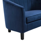 Modway Prospect Channel Tufted Performance Velvet Armchair - Navy-Channel Tufting