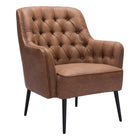 Zuo Tasmania Accent Chair - Vintage Brown-Assembly required