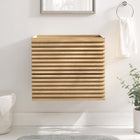 Modway Render 24" Wall-Mount Bathroom Vanity Cabinet - Oak-Walnut Grain Vanity