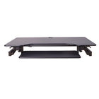 Rocelco 40" Adjustable Desk Riser w/4AC + 2 USB & 1 USB-C - Black-Optimize ergonomic work position for people of all heights. 