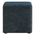 Modway Callum 17" Square Woven Heathered Fabric Upholstered Ottoman - Heathered Weave/Azure-Arrives Fully Assembled
