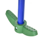 Outsunny 5 in 1 Metal Swing Set with Saucer Swing, Slide, Seesaw, Glider, Swing Seat, Ladder - Multicoloured-Colour: Blue, Green, Brown 