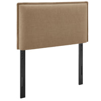Modway Camille Upholstered Linen Blend Twin Size Headboard - Almond-Woven Linen Blend