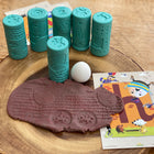 Yellow Door Let's Roll Nursery Rhymes 6-Piece Set-Set contains six rollers measuring approximately 2-3/4" x 1-3/8 ".