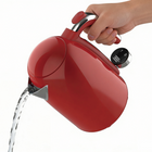 Salton NuRetro Digital 1.7 L Kettle - Space Cherry- Concealed heating element allows for a smooth, easy to clean interior.