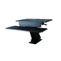 TygerClaw Sit-Stand Desktop Workstation Stand with Desk Mount (TYDS10017BLK)-Provides an effective solution for enhancing ergonomics with desks and work spaces