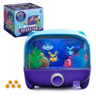 Bitzee Aquarium Interactive Digital Pet Tank: 30 Virtual Fish LED Toy Responds to Touch - Ages 5+-Interactive Digital Aquarium: Interact with Bitzee like never before on a large display; Aquarium responds to touch – dip a finger in, tap, turn and press the dial, hatch eggs and feed with accessories