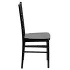 Flash Furniture HERCULES PREMIUM Series Black Resin Stacking Chiavari Chairs - 2 Pack-Stack Quantity: 8