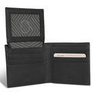 Champs Onyx Leather Top Wing Wallet - Black-2 slot pockets