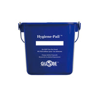 Globe Commercial Hygiene Pail - 3 Qt. - Blue-Color code reduces risks of cross-contamination