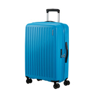American Tourister 23" Rejoy Check-in Luggage - Medium - 360-Degree Spinner - Azure Blue-Constructed of 100% polypropylene offering extreme durability with a texture that reduces the visibility of scratches