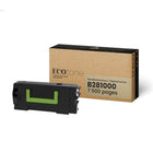 Ecotone Lexmark B281000 Remanufactured Toner - Standard Yield - Black-Colour: Black