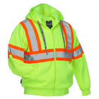 Forcefield Deluxe Safety Hoodie - Lime - Large-Deluxe fluorescent 100% polyester jersey knit, 300 g/m2