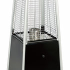 Shinerich Pyramid Style Patio Heater - Black-Central flame delivers even heat