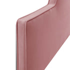 Modway Dawn Performance Velvet King/California King Headboard - Dusty Rose-Assembly Required