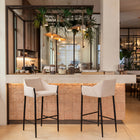 Zuo Andover Barstool - Beige-Assembly not required