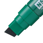 Pentel Permanent Marker - Extra Bold Chisel Tip - Green Ink - 6 Pack-Chisel tip from 8.0mm to 15.4mm gives a variable line width