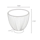 Manhattan Comfort Anderson Modern Leatherette Upholstered Coffee Table and End Tables - Grey - Set of 3-Features Modern Round Gold Base