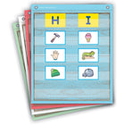 Teacher Created Resources Painted Wood Design Magnetic Mini Pocket Charts - 14" x 17"-Set of 4