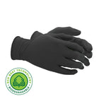 SHOWA EBT Sustainable 4 mil Nitrile Food Contact Single Use Gloves - Black - X-Large - 100 Pack-Natural rubber free