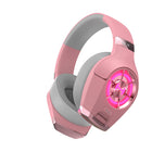 Hecate by Edifier GX Professional USB Gaming Headset with Hi-Res Audio and Retractable Microphone - Pink-High quality headband with soft leatherette ear cups for all-day comfort