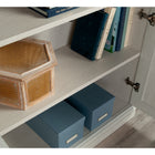 Sauder 5-Shelf Bookcase - Glacier Oak-Safety first: Wall anchor kit provided to help prevent tip-over accidents