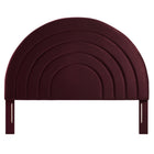 Modway Solana Arched Performance Velvet Full Headboard - Mulberry-Assembly Required